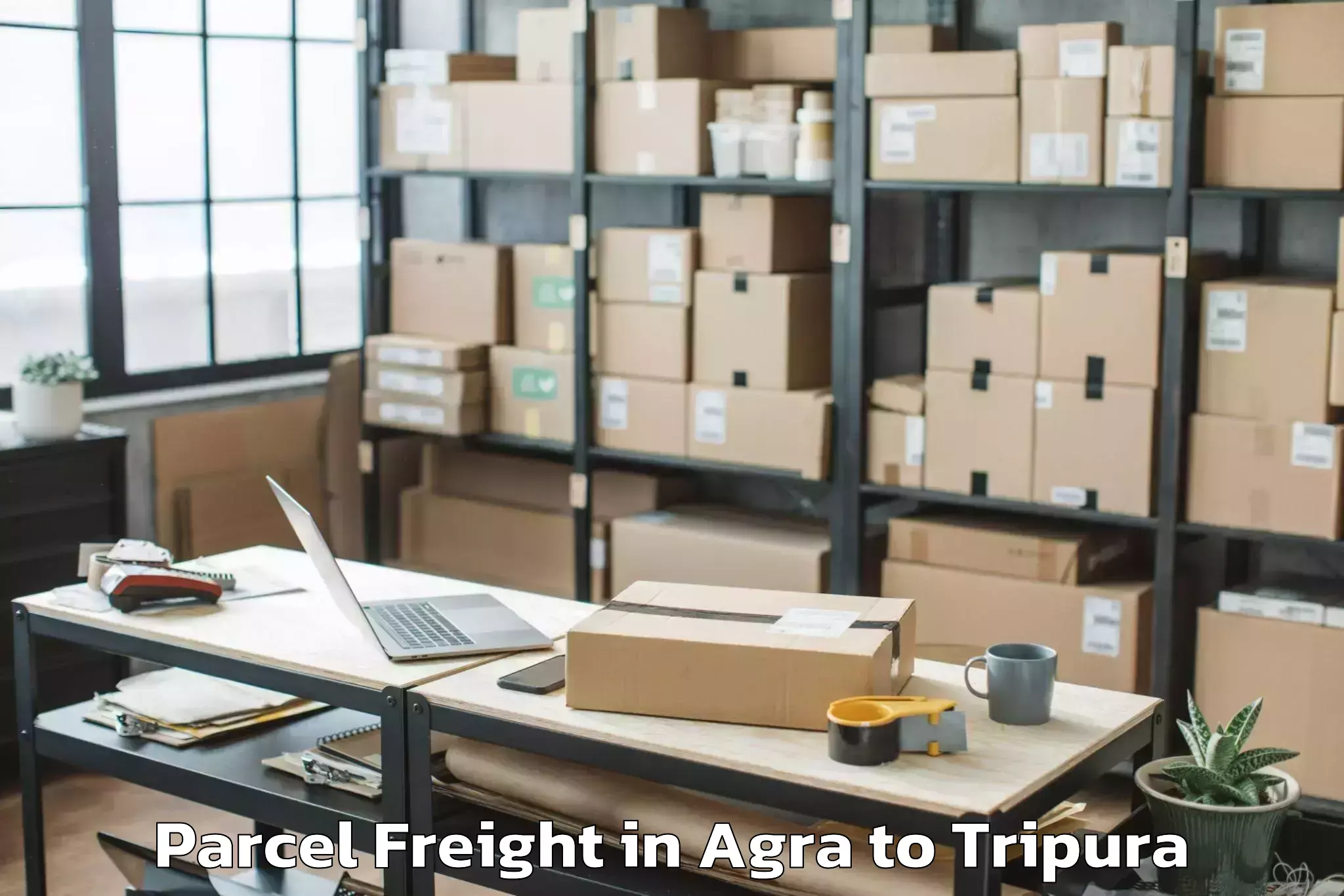 Discover Agra to Santirbazar Parcel Freight